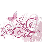 Art obraz Kvet s motýľom  zs5073